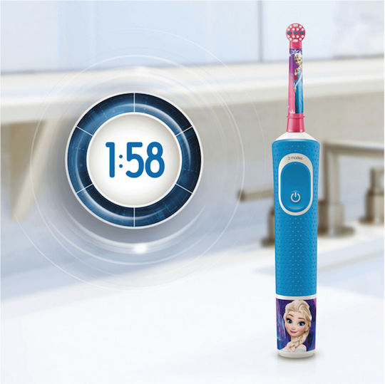 Oral-B Frozen Children's Electric Toothbrush With Chronograph For 3+ Years With Replacement Heads