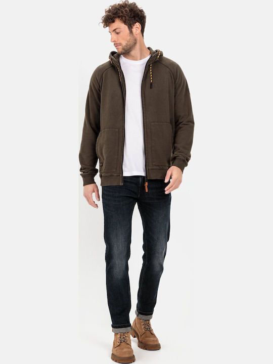 Khaki Hoodie Cardigan