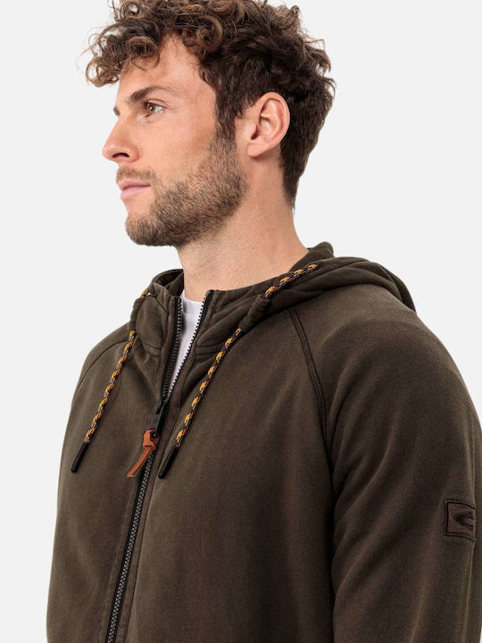 Khaki Hoodie Cardigan