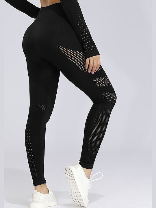 Rea Training Women's Long High Waist Leggings Black