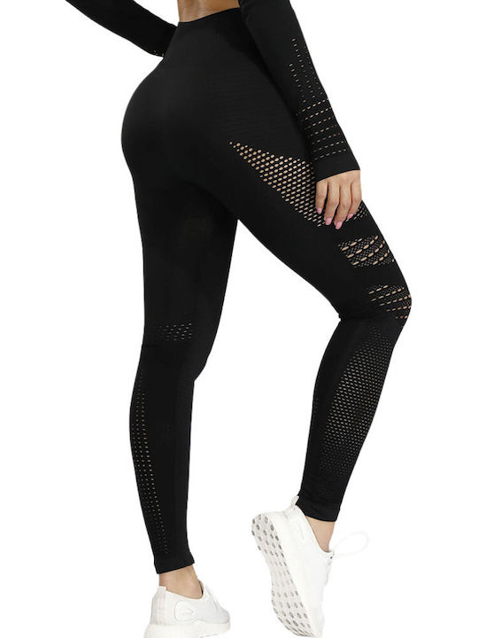 Rea Training Women's Long High Waist Leggings Black