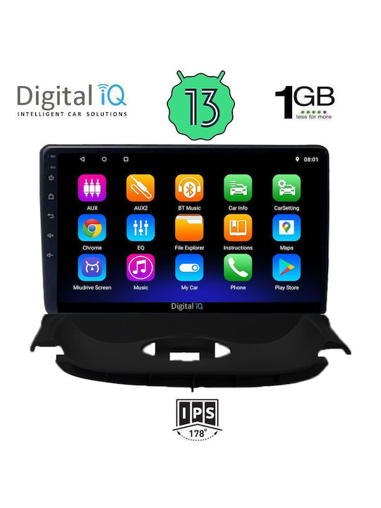 Digital IQ Ηχοσύστημα Αυτοκινήτου για Peugeot 206 Mini ONE 1998-2006 (Bluetooth/USB/AUX/WiFi/GPS/Android-Auto) με Οθόνη Αφής 9"