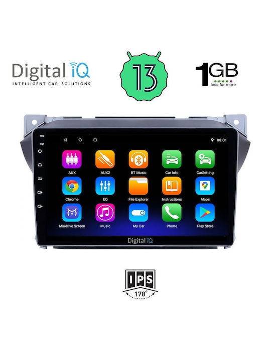 Digital IQ Car Audio System for Suzuki Alto Nissan Pixo 2009> (Bluetooth/USB/WiFi/GPS/Apple-Carplay/Android-Auto) with Touch Screen 9"