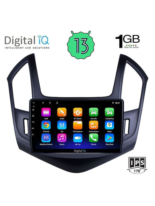 Digital IQ Car Audio System for Chevrolet Cruze 2013-2015 (Bluetooth/USB/WiFi/GPS) with Touch Screen 9"