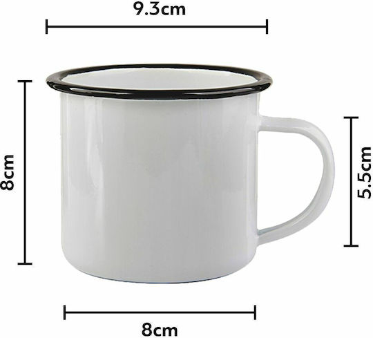 Koupakoupa Κούπα Εμαγιέ Λευκή 340ml Koupakoupa Κούπα Εμαγιέ Λευκή 340ml