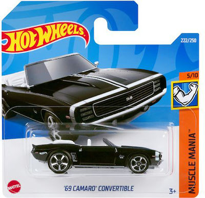 Hot Wheels '69 Camaro Convertible Car for 3++ Years