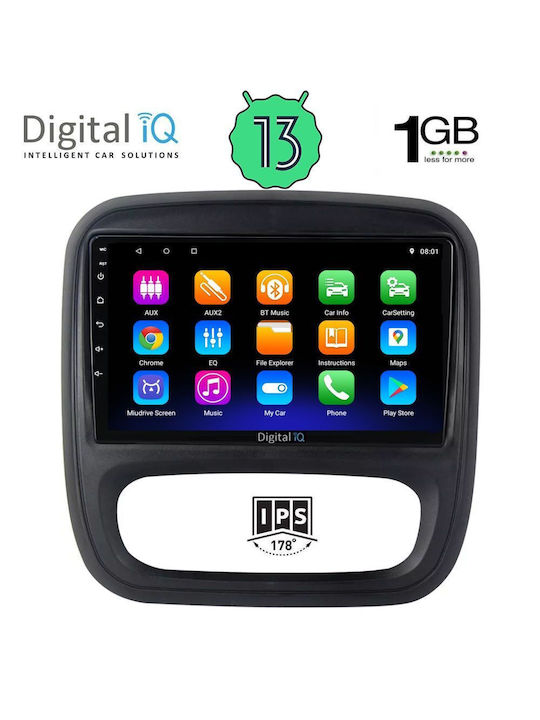 Digital IQ Car Audio System for Opel Vivaro Renault Trafic 2014> (Bluetooth/USB/WiFi/GPS) with Touch Screen 9"