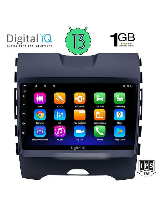 Digital IQ Car Audio System for Ford Edge 2015> (Bluetooth/USB/WiFi/GPS/Apple-Carplay/Android-Auto) with Touch Screen 9"