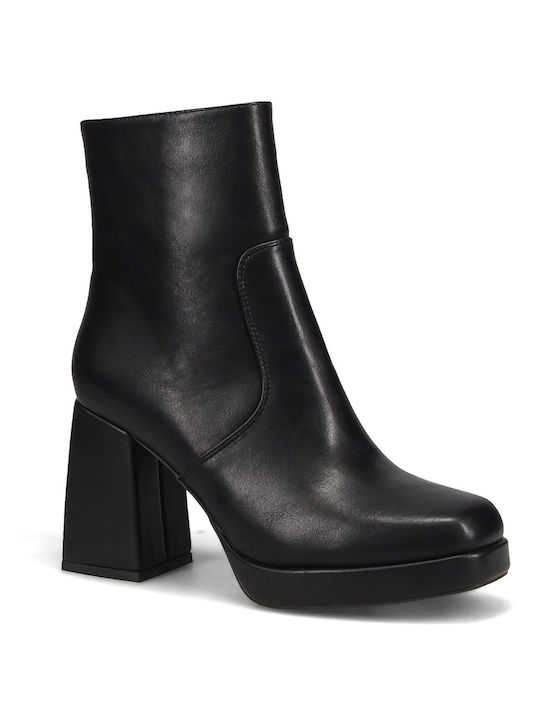 Migato Women's Ankle Boots with High Heel Black