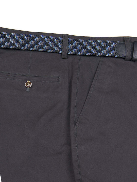 Men's Elastic Grey Chino Trousers