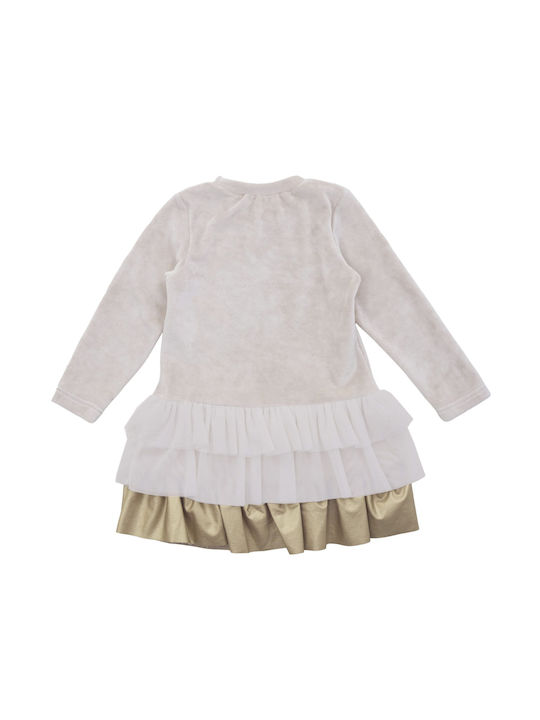 Babylon Kids Dress Velvet Beige