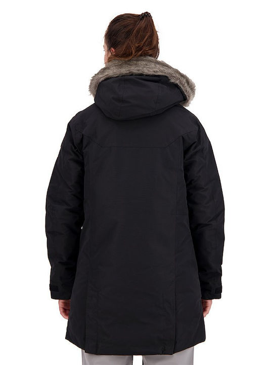 Burton Kurz Damen Parka Jacke für Winter Schwarz