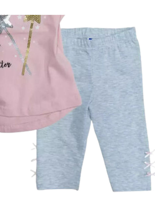 Kinder-Set mit Shorts Sommer 2Stück Rosa
