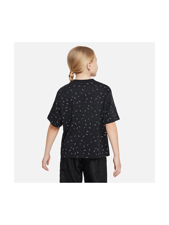 Nike Kinder-T-Shirt Schwarz Swoosh