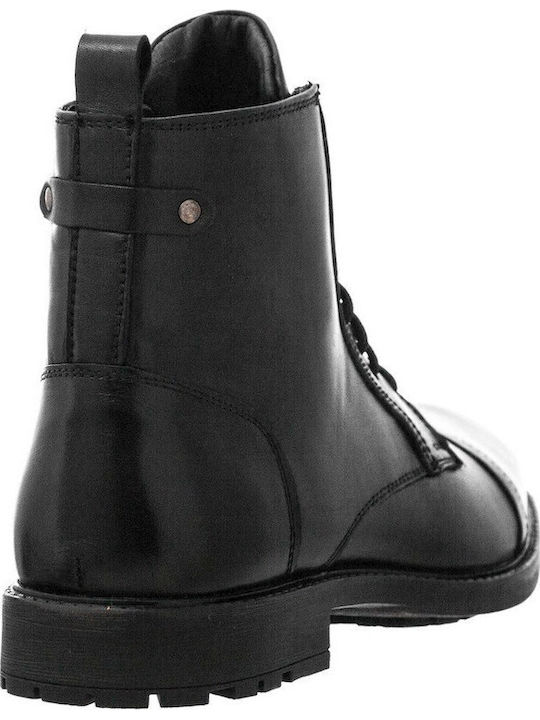 Leather Black Men's Boots