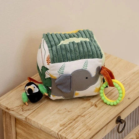 Baby to Love Activity Cube Cube Forest made of Fabric with Sounds for 0++ Months