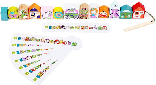 Cubika Pull-Along Toy Lacing Fairy made of Wood for 12++ Months