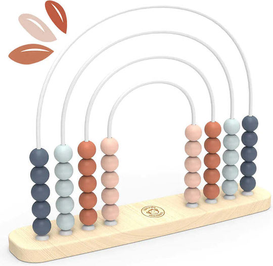 Speedy Monkey Βρεφικό Παιχνίδι Rainbow Abacus από Ξύλο για 12+ Μηνών