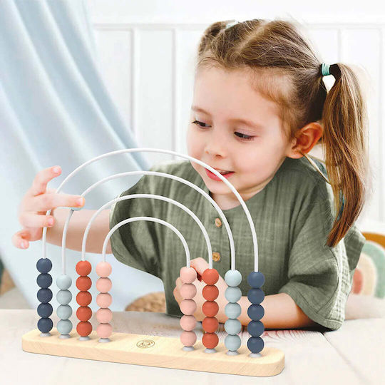 Speedy Monkey Βρεφικό Παιχνίδι Rainbow Abacus από Ξύλο για 12+ Μηνών