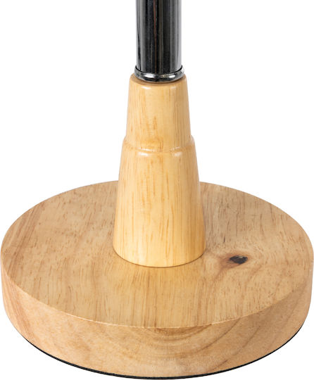 GloboStar Cove Wood Vintage Table Lamp for Socket E27 with Beige Base