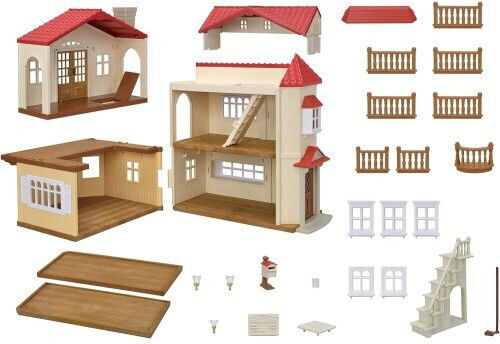 Epoch Toys Red Roof Country Home Secret Attic Playroom Sylvanian Families 5708