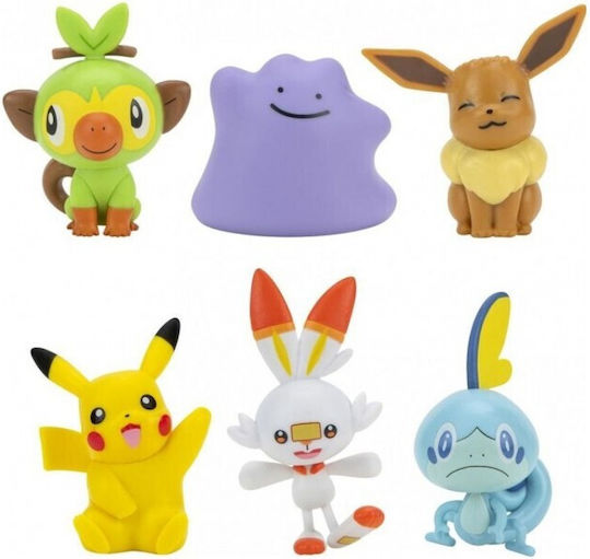 Jazwares Миниатюрна играчка Battle Ready Pokemon за 4+ Години