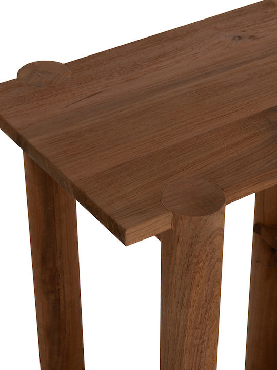 Kutai Κονσόλα από Μασίφ Ξύλο Φυσικό Rustic Μ120xΠ30xΥ80εκ.