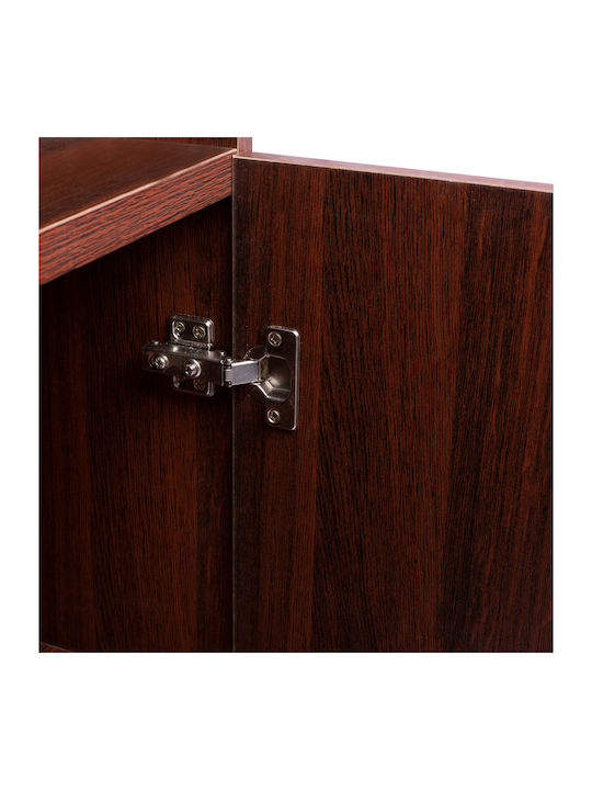 Ξύλινο Ντουλάπι Γραφείου με Κλειδαριά Wenge 80x38x118.5cm