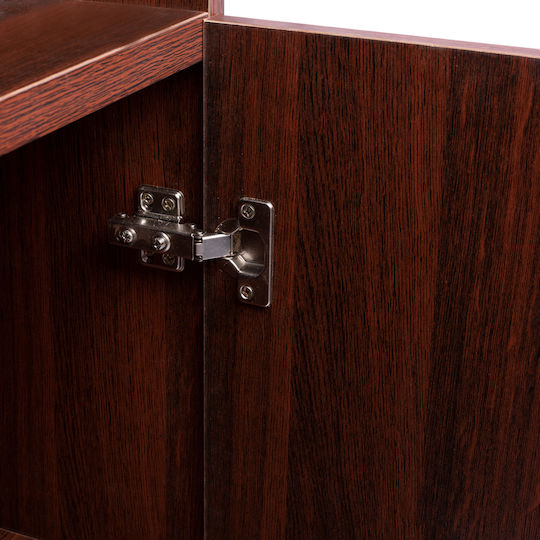 Büroaufbewahrungsschublade und -schrank Holzschatten Wenge 80x38x118,5cm