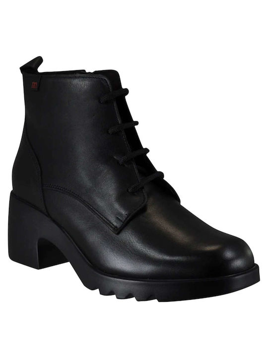 Pepe Menargues Women's Leather Ankle Boots Black