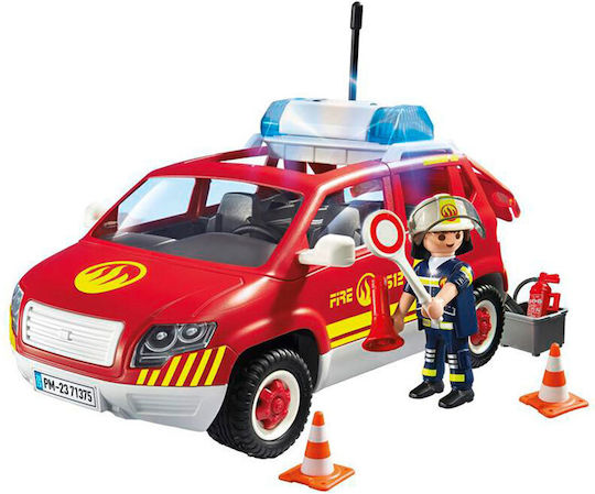 Playmobil City Action Chief Fire Officer Vehicle With Beacon And Siren for 5-10 years old