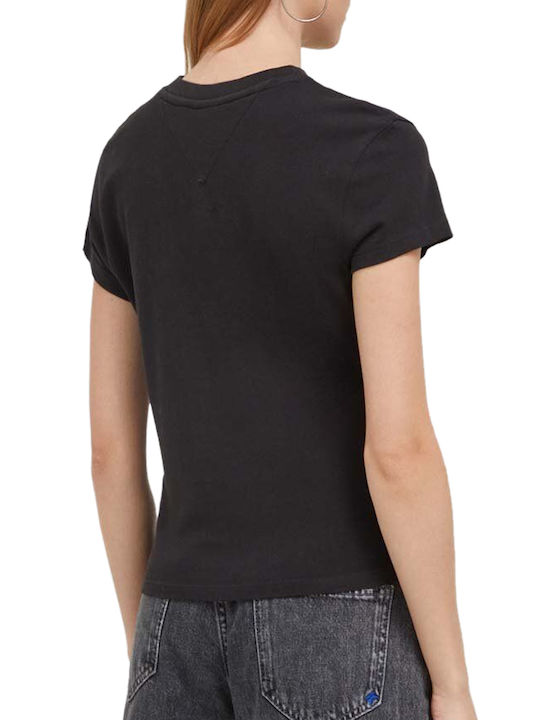 Tommy Hilfiger Women's Blouse Short Sleeve Black