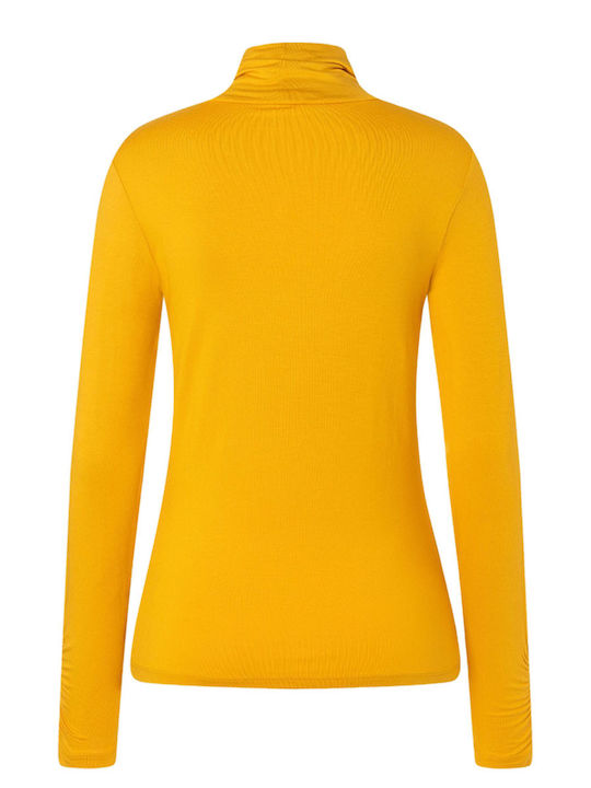 Women's Athletic Blouse Long Sleeve Yellow