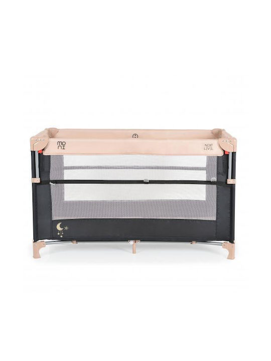 Moni Next Level Playpen 2 Levels with Mattress Beige 125x65cm