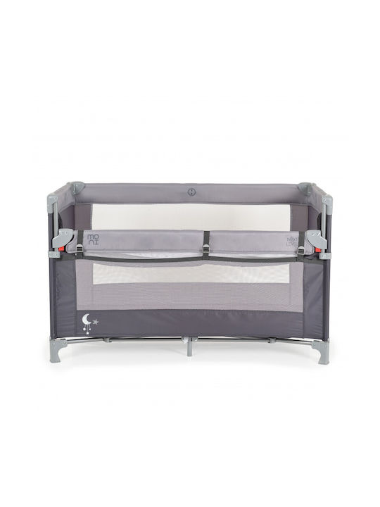 Moni Next Level Playpen 2 Levels with Mattress Gray 125x65cm