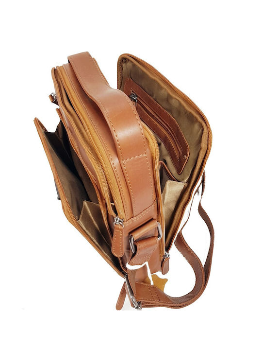 RCM Leather Men's Bag Shoulder / Crossbody Cognac