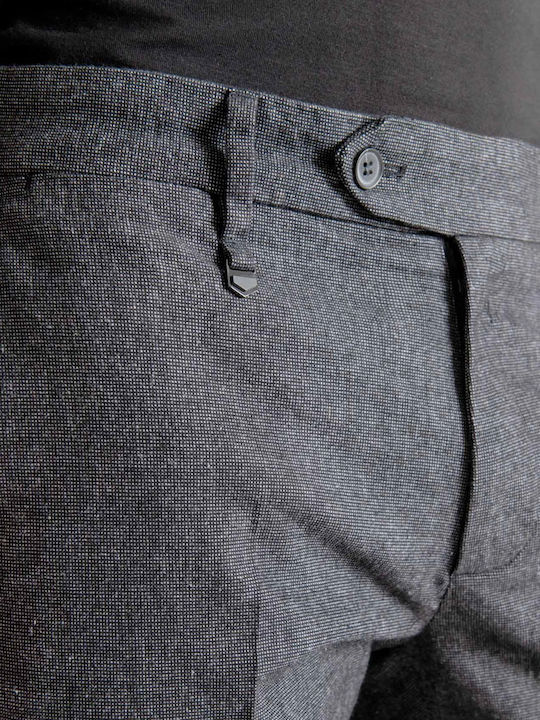 Trousers Elastic in Skinny Fit Black