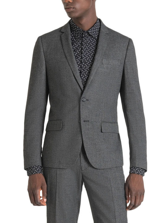 Antony Morato Men's Suit Jacket Slim Fit Gray