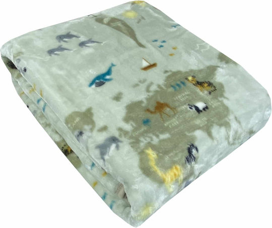 Astron Italy Samt Kinderdecke Grüne 160x220cm