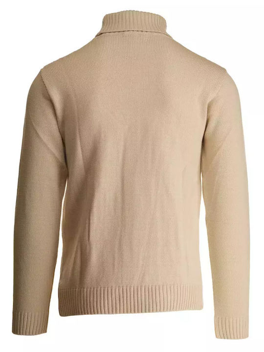 Paul Miranda Men's Long Sleeve Sweater Turtleneck White