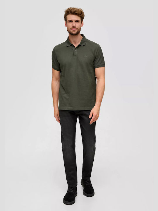 s.Oliver Polo Kurzarmbluse Khaki