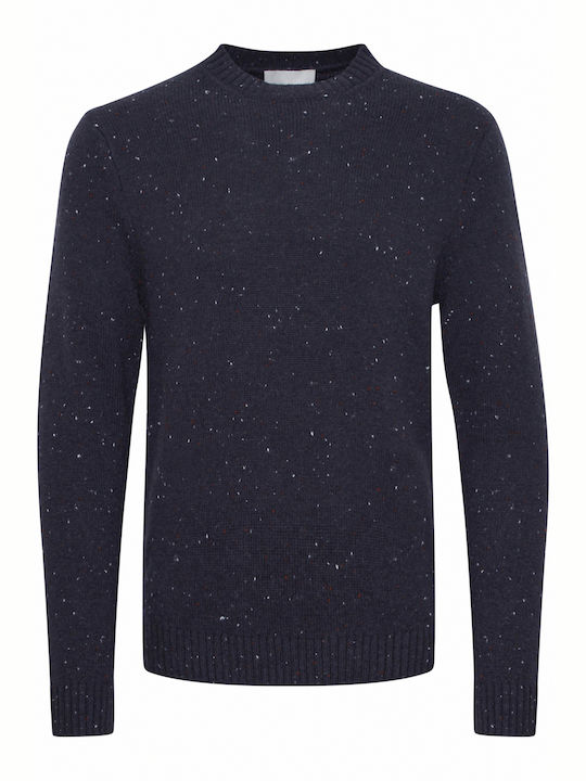 Casual Friday Herren Langarm-Pullover Marineblau