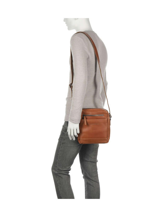 Leather Men's Bag Shoulder / Crossbody Tabac Brown