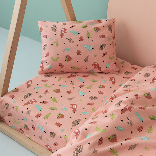 Palamaiki Baby Bettlaken Rosa 75x140cm