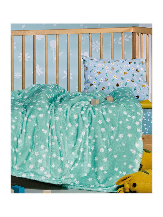 Kentia Blanket Nursery Swaddling Blankets Velvet Green 80x100cm. 000073450