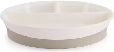 Twistshake Divided Plate White 6m+