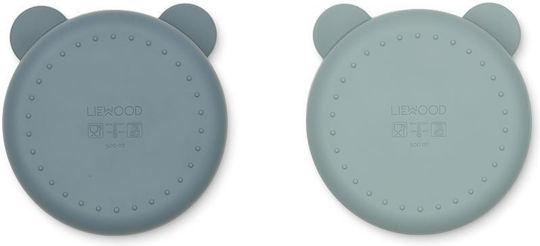 Liewood Παιδικό Πιάτο Φαγητού από Σιλικόνη Merrick Whale Blue 2τμχ