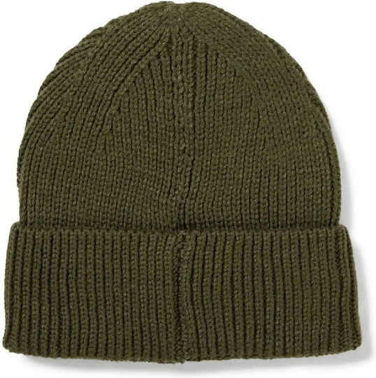Beanie Unisex Σκούφος Πλεκτός σε Χακί χρώμα