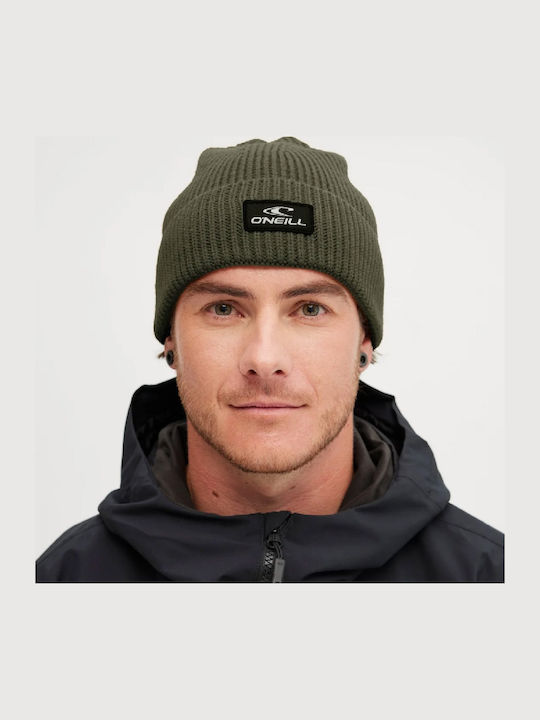 Beanie Unisex Σκούφος Πλεκτός σε Χακί χρώμα