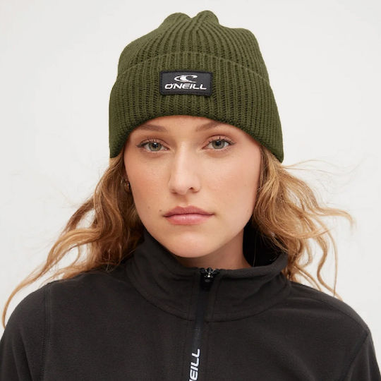 Beanie Unisex Σκούφος Πλεκτός σε Χακί χρώμα